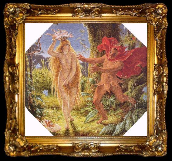 framed  Paton, Sir Joseph Noel Puck and the Fairy, ta009-2